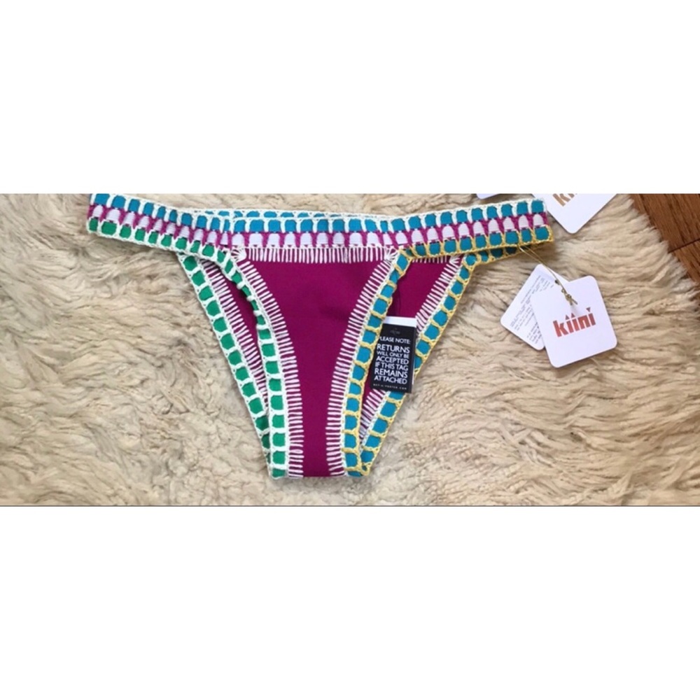 NWT! Kiini bikini Coco in Fuchsia sz M